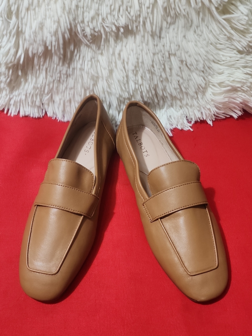 TalbotsTalbots Audrey Nappa  Camel/Tan Leather Penny Loafers